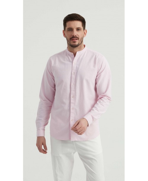 M2501-2 Chemise en oxford - Rose