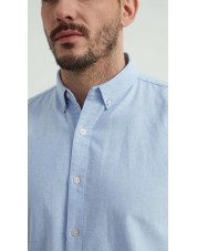 2502-2 Chemise en oxford - Bleu