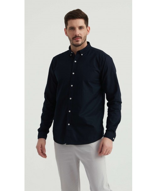 2502-3 Chemise en oxford - Marine