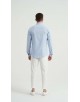 2502-4 Chemise en oxford - Bleu & Blanc