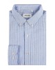 2502-4 Chemise en oxford - Bleu & Blanc