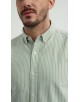 2502-5 Chemise en oxford - Vert & Blanc