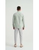 2502-5 Chemise en oxford - Vert & Blanc