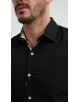 SLIM5047-2 Chemise carreaux tartan slim fit - Noir