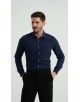 SLIM5047-3 Chemise carreaux tartan slim fit - Marine