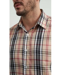 1506235-2 Chemise carreaux TARTAN coupe confort