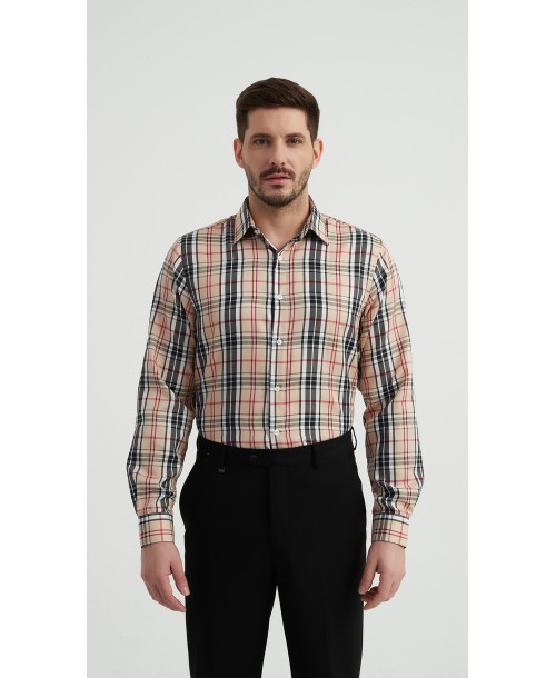 1506235-2 Chemise carreaux TARTAN coupe confort