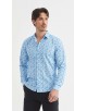 ENZO-108-23 Chemise "PREMIUM" à motifs coupe ajustée