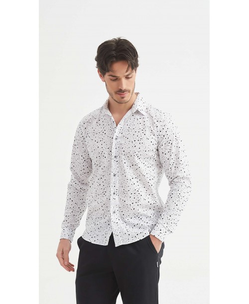 ENZO-108-26 Chemise "PREMIUM" à motifs coupe ajustée