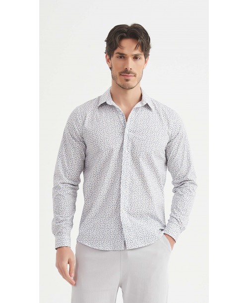 ENZO-108-03 Chemise "PREMIUM" à motifs coupe ajustée