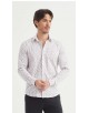 ENZO-108-34 Chemise "PREMIUM" à motifs coupe ajustée