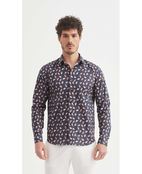 ENZO-108-06 Chemise "PREMIUM" à motifs coupe ajustée