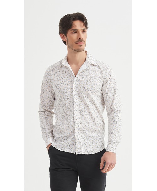 ENZO-108-09 Chemise "PREMIUM" à motifs coupe ajustée