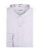 ENZO-116-02 Chemise col mao - Blanc