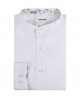 ENZO-116-03 Chemise col mao - Blanc