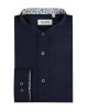 ENZO-116-04 Chemise col mao - Marine