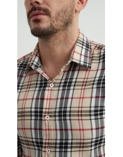 SLIM5048-2 Chemise carreaux TARTAN slim fit