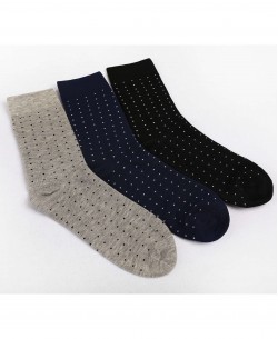 SOCKS-A2 Chaussettes à pois en coton