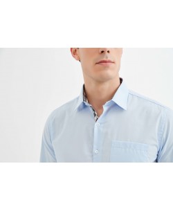 YE-278 Chemise bleu ciel coupe confort