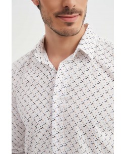 ENZO-108-11 Chemise "PREMIUM" à motifs coupe ajustée