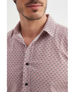 ENZO-108-17 Chemise "PREMIUM" à motifs coupe ajustée