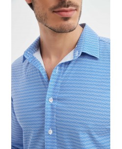 ENZO-108-04 Chemise "PREMIUM" à motifs coupe ajustée