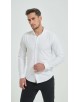 OXF-S01 Chemise blanche en 100% coton oxford royal