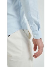 OXF-S03 Chemise bleu ciel en 100% coton oxford royal