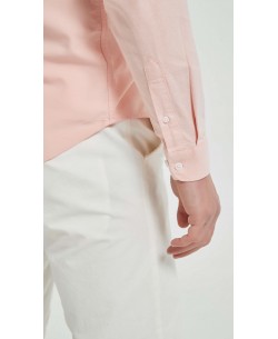 OXF-S06 Chemise orange en 100% coton oxford royal