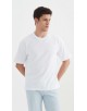 S319-01 T-shirt coton épais Oversize Blanc