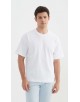 S319-01 T-shirt coton épais Oversize Blanc