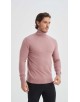 YE-6741-183 Pull col roulé vieux rose