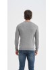 YE-6746-178 Pull gris col rond