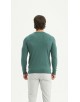 YE-6746-180 Pull vert menthe col rond