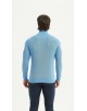 YE-6803-07 Col camionneur coton allure sport - Bleu