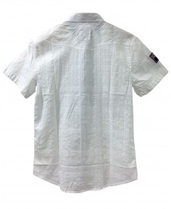 SW-840-1 Chemise sportswear blanche en slim fit