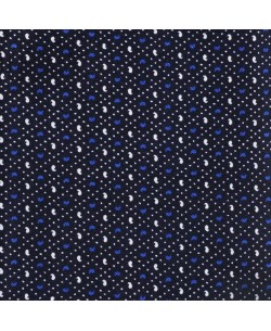 SLIM5046-01 Chemise bleue slim fit motifs PAISLEY
