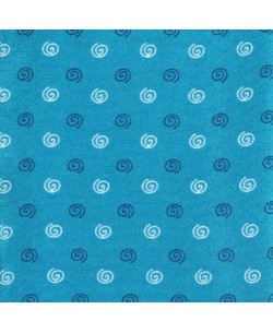 SLIM5046-12 Chemise bleue slim fit motifs CERCHIO