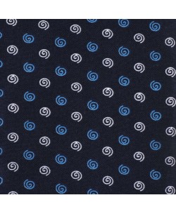 SLIM5046-13 Chemise bleu marine slim fit motifs CERCHIO