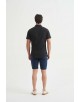 SLIM5301-10 Chemisette noire slim fit