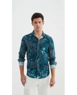 ENZO-111-02 Chemise "PREMIUM" à motifs coupe ajustée