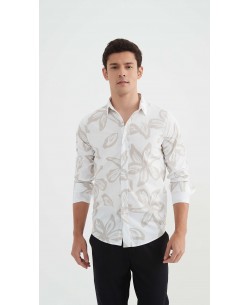 ENZO-111-03 Chemise "PREMIUM" à motifs coupe ajustée