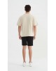 S319-03 T-shirt coton épais Oversize Beige