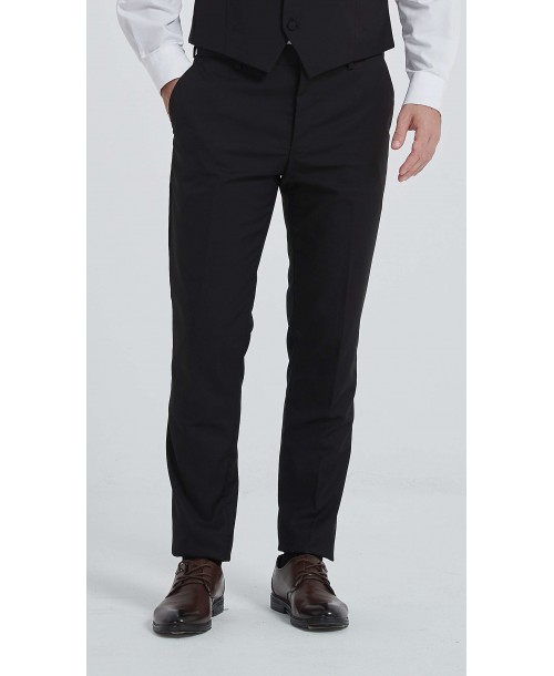 PANT-820-1 Pantalon habillé noir (T38 à T50)