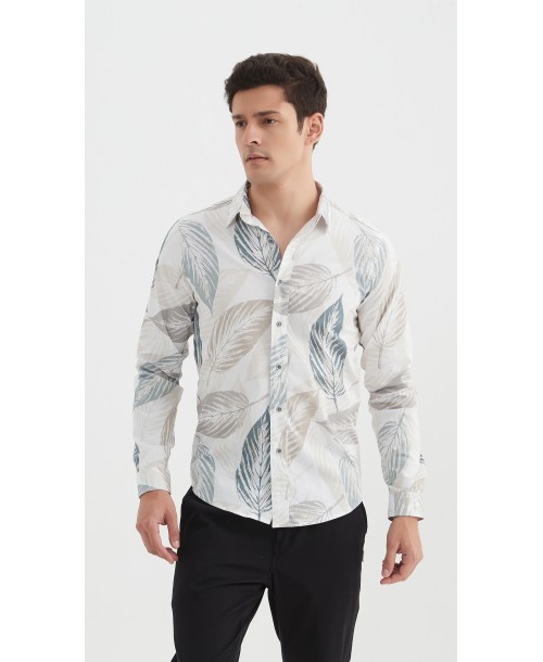 ENZO-111-09 Chemise "PREMIUM" à motifs coupe ajustée