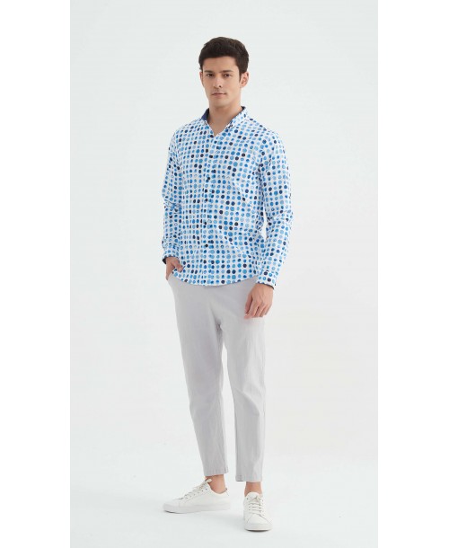 ENZO-112-07 Chemise "PREMIUM" à motifs coupe ajustée