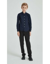 KIDS-901-74 Chemise marine enfants 6 à 16 ans