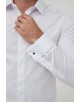 WHT-05-1 Chemise blanche slim fit poignets mousquetaires