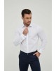 WHT-05-1 Chemise blanche slim fit poignets mousquetaires