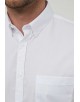 WHT-07-1 Chemise blanche col boutonné en coupe confort